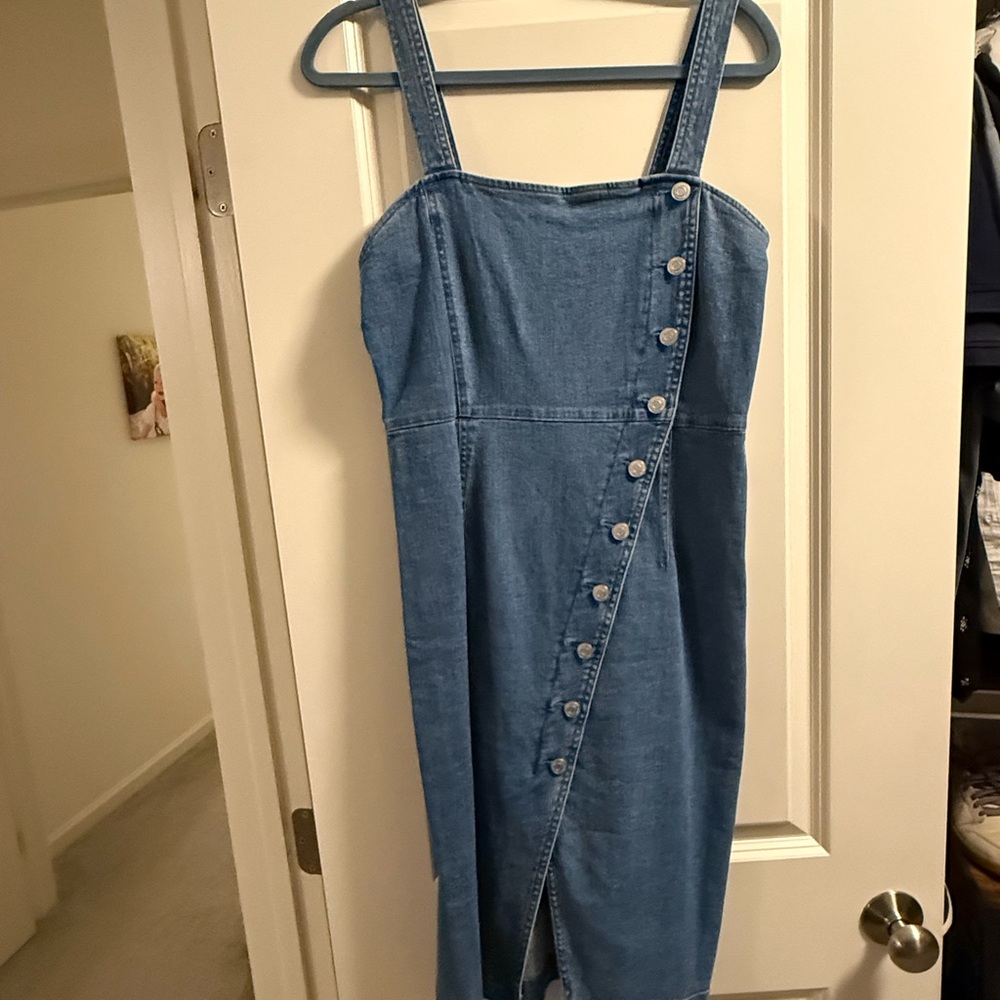 Vero Moda Blue Denim Midi Dress